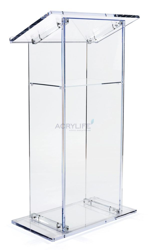 Bục phát biểu mica Acrylife đặt sàn trong suốt