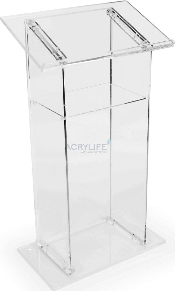 Bục phát biểu mica Acrylife trong suốt – kẹp giữ iPad ảnh 2