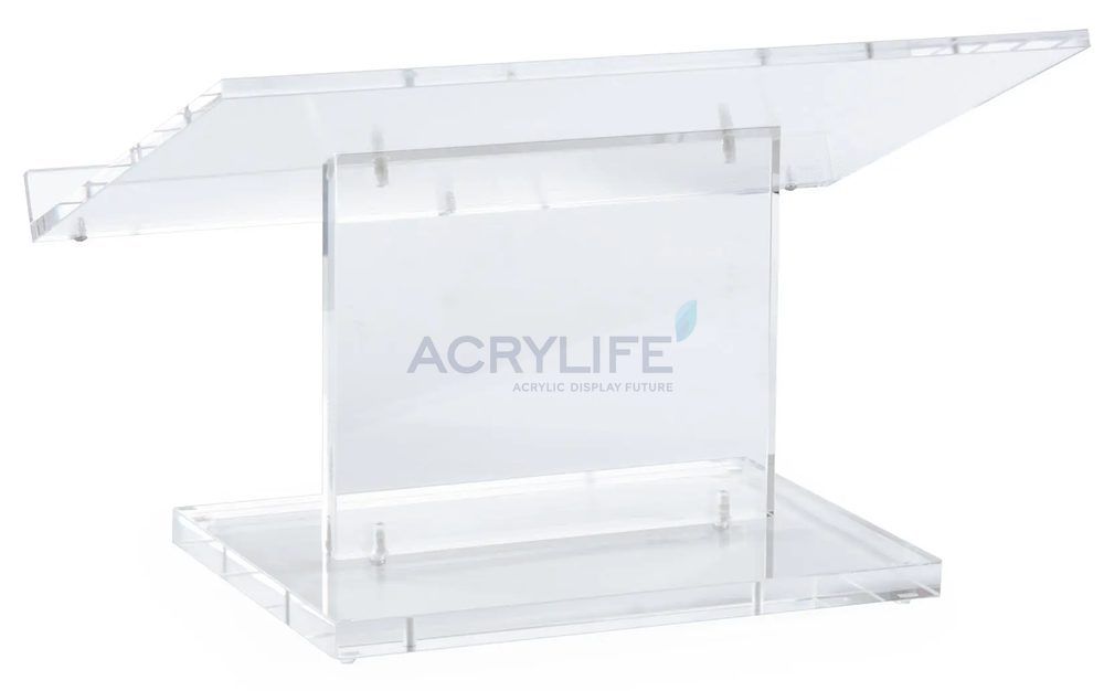 Bục phát biểu mica Acrylife để bàn – trong suốt