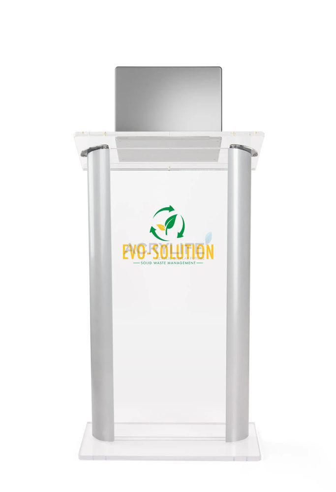 Bục phát biểu mica Acrylife plexiglass – in logo tùy chỉnh ảnh 3
