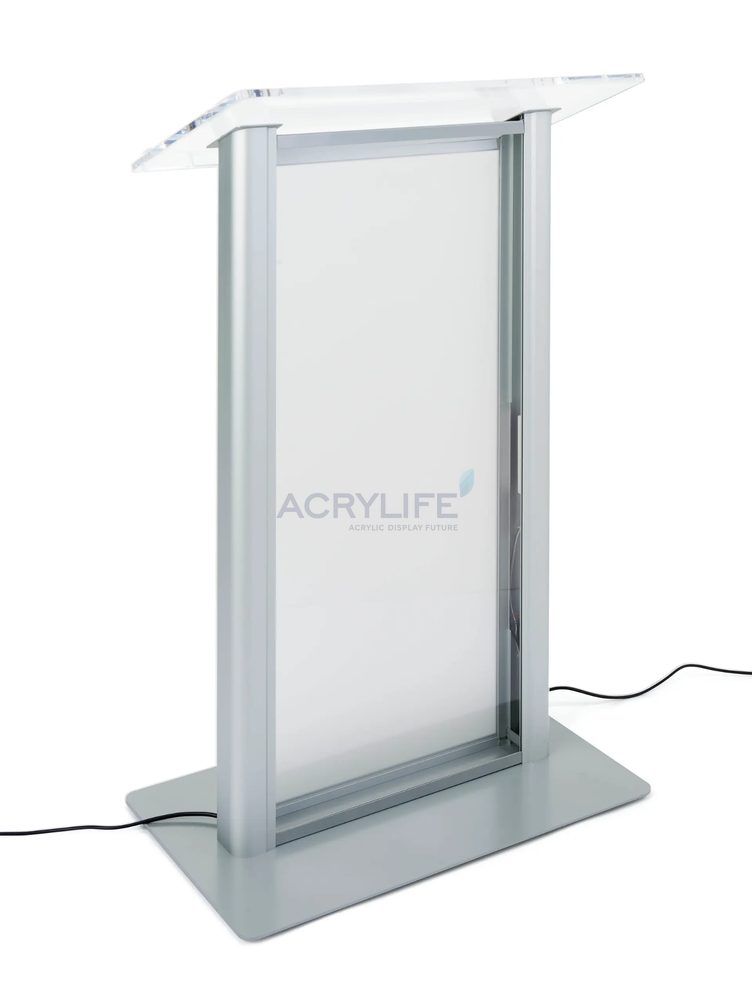 Bục phát biểu mica Acrylife mờ – tích hợp đèn LED, ảnh 3